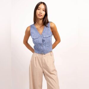 Central Park West Sammie Crosshatch Top